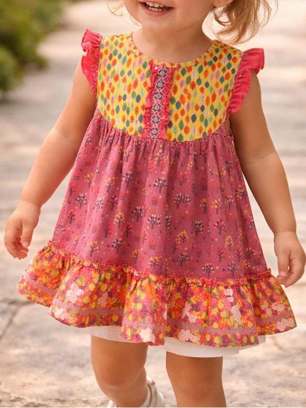 Matilda Jane Girl Friends Forever Saffron Flutter Apple Top Tunic Whimsical